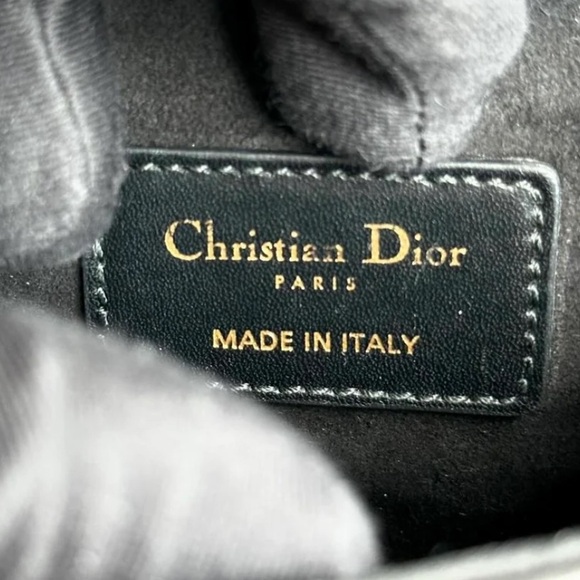 Christian Dior Saddle Smooth Calfskin Black GHW Shoulder Bag (Mini) - Picture 9 of 9